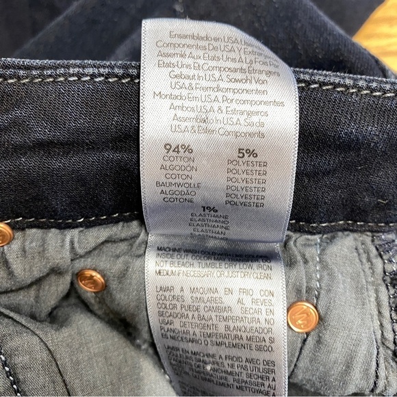 Mother Denim The Looker Ankle Fray in Coffee, Tea, and Me? Jean Sz 27 - Picture 11 of 14